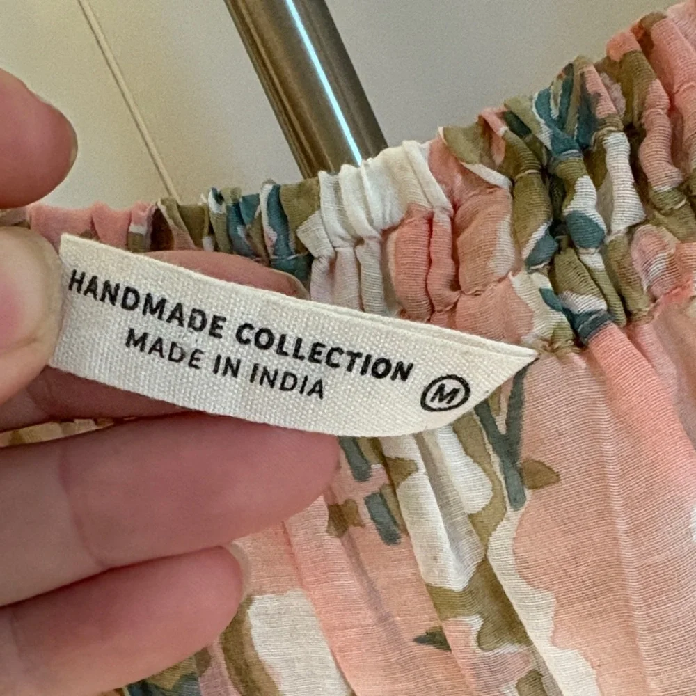 Mirth Linen Floral Pink Maxi Dress - Picture 6 of 6